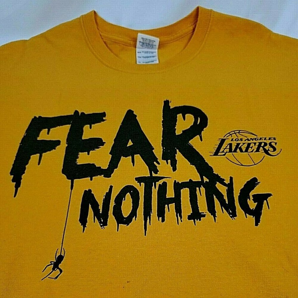 Laker's Tshirt XL  Halloween  Fear Nothing…